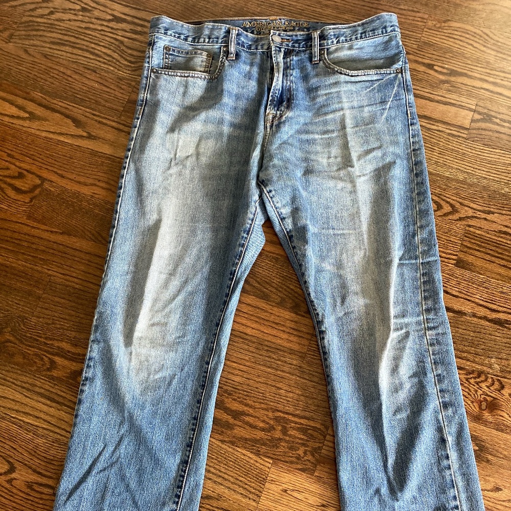 American Eagle Relaxed Straight Jeans 36x34